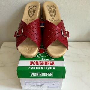 WORISHOFER CORK SLIDE RED SIZE 40